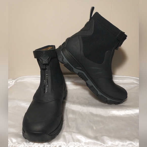 NWOB Men's Original Muck Boot Company Apex Mid-Zip Ankle Boots - Black - Size 13